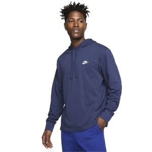 Nike Men's Sportswear Club Pullover Hoodie Blue Size XXL